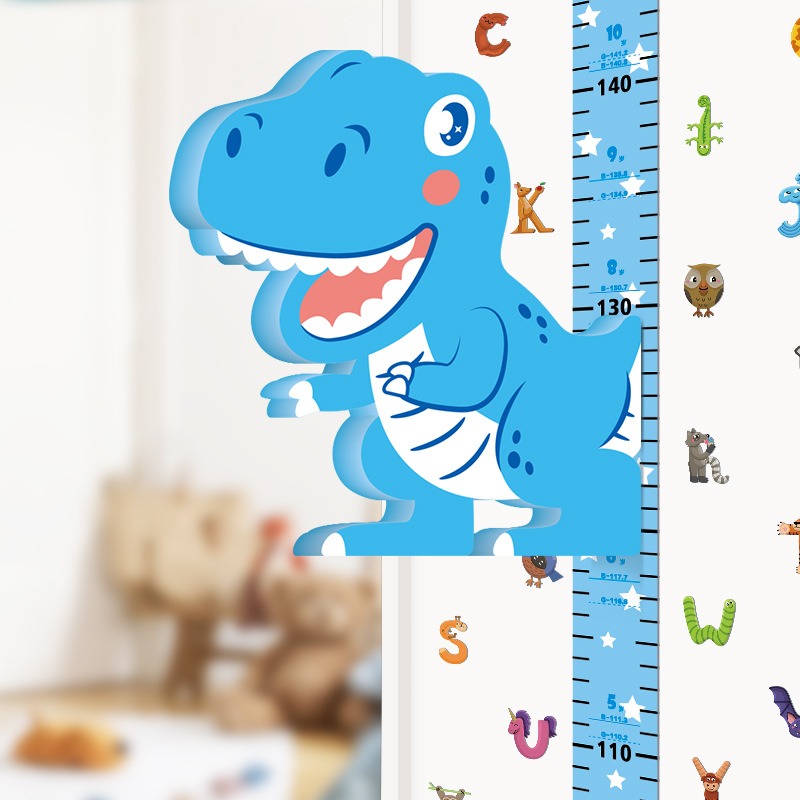 Baby Girl Nursery Quotes - Règle girafe 3d autocollants de hauteur