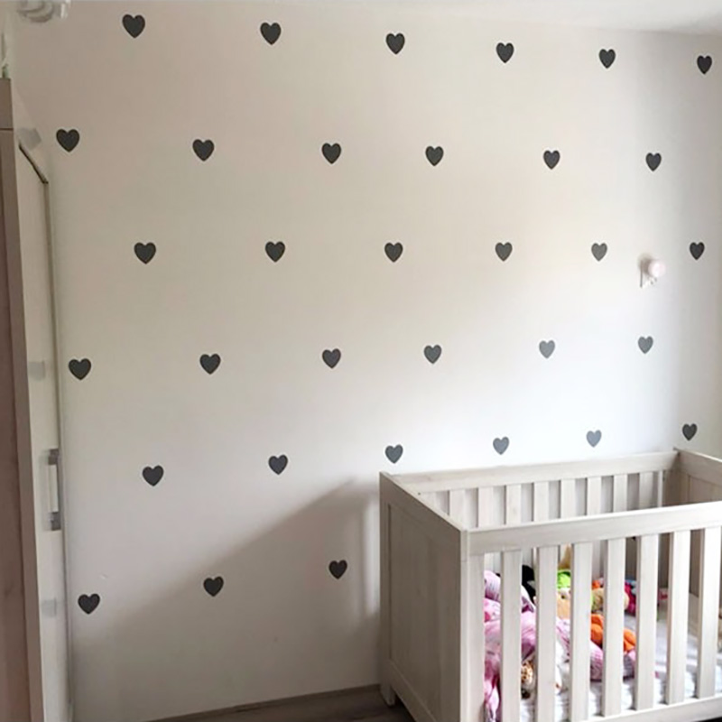 Baby Girl Nursery Quotes - Autocollants décoratifs en forme de cœur